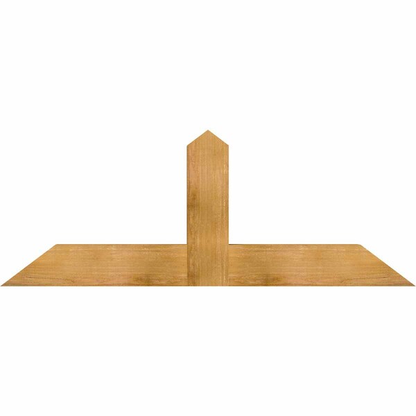 Ekena Millwork Portland Rough Sawn Timber Gable Bracket, Western Red Cedar, 60"W x 22"H x 4"D x 6"F, 9/12 Pitch GBW060X22X0406POR00RWR - main